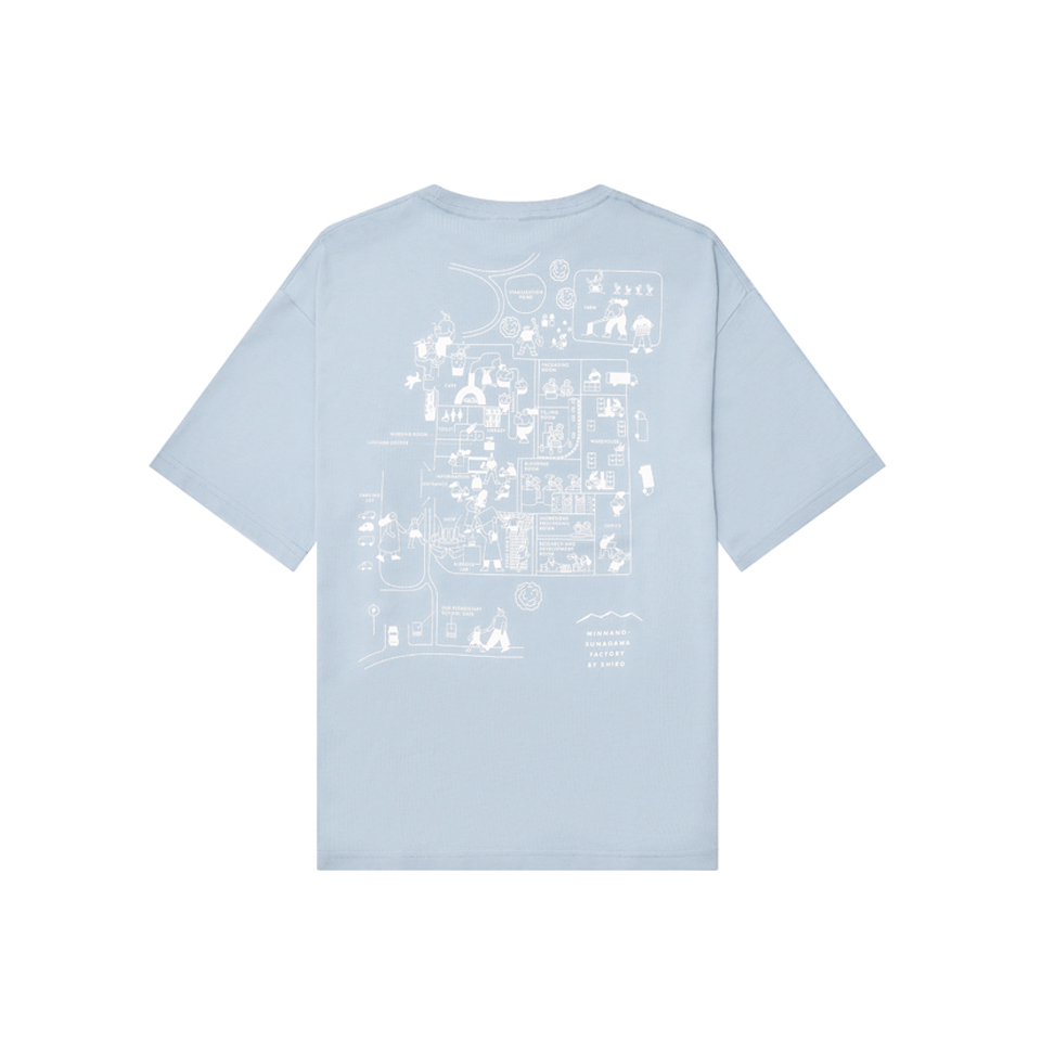 みんなの工場オリジナルTシャツ ブルーグレー