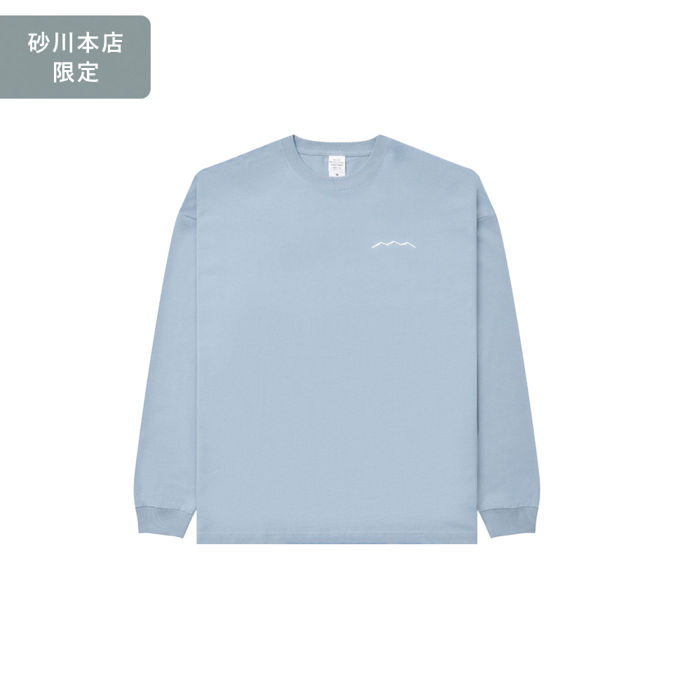 みんなの工場オリジナルロングスリーブTシャツ ブルーグレー