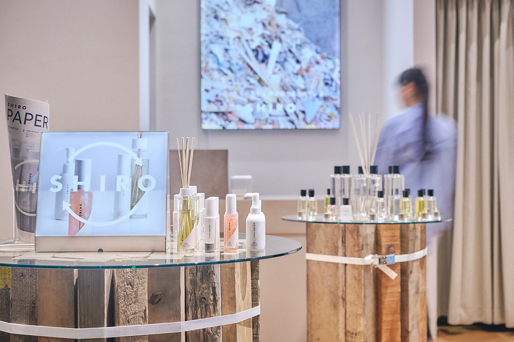 ポータビリティを軸にした、廃棄物を出さないSHIRO 渋谷PARCO POP UP STORE