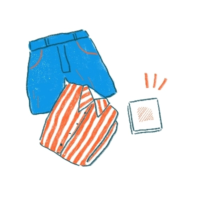 衣類棚／クローゼットに